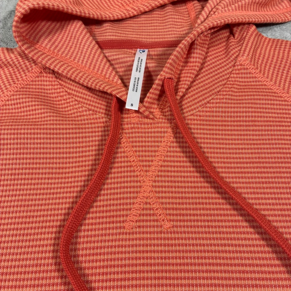 Kuhl Womens Stria Pullover Hoodie Hiking Layer Size S Sunset Orange Outdoors - Picture 4 of 13